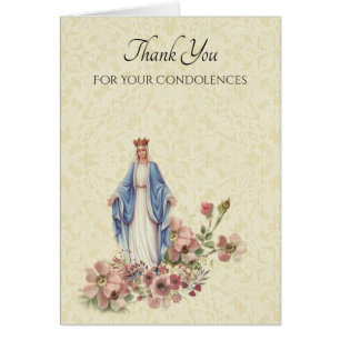 Condoléances bénies de Merci de Vierge Marie