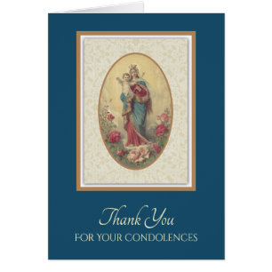 Condoléances bénies de Merci de Vierge Marie