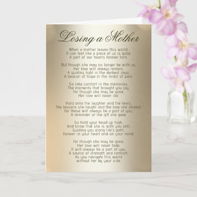 Condoléances | Perdre une carte mère (Orchidée)