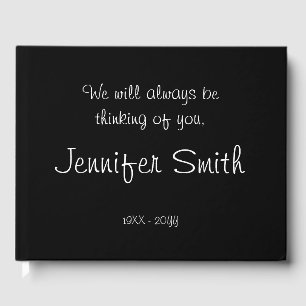 Condoléances respectables et élégantes Livre d'or