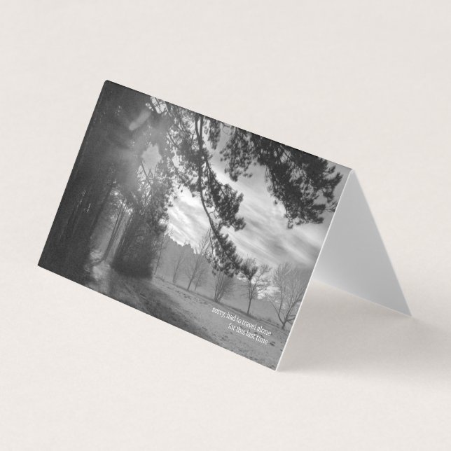 Condolence cards "last journey" (Front)