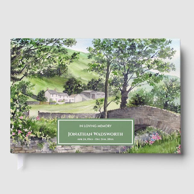 Condolence Farmhouse Thirlmere Cumbria England Guest Book (Front)