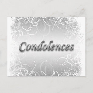 Condolence funeral bereavement postcard