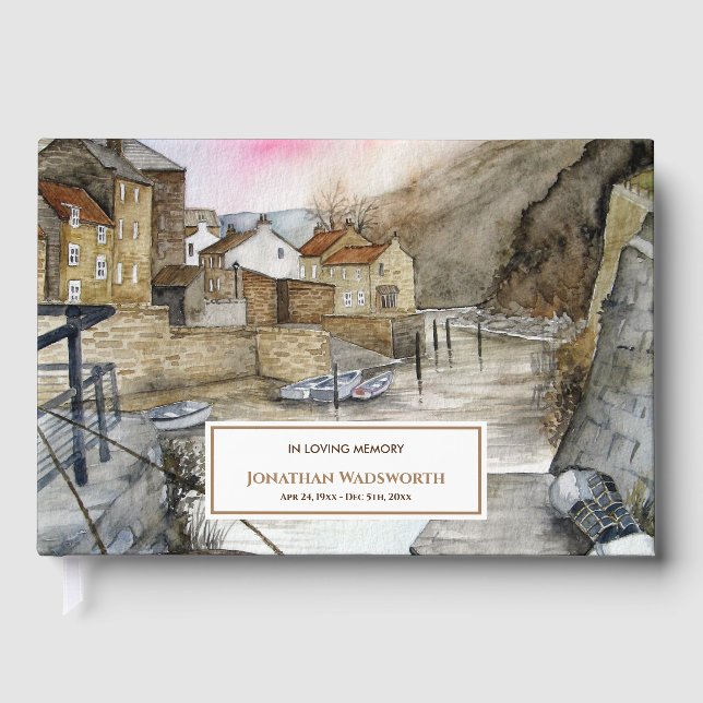 Condolence Staithes North Yorkshire England Guest Book (Front)