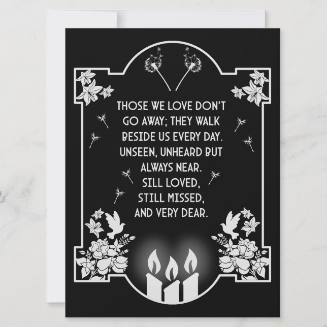 Condolence Support Message (Front)