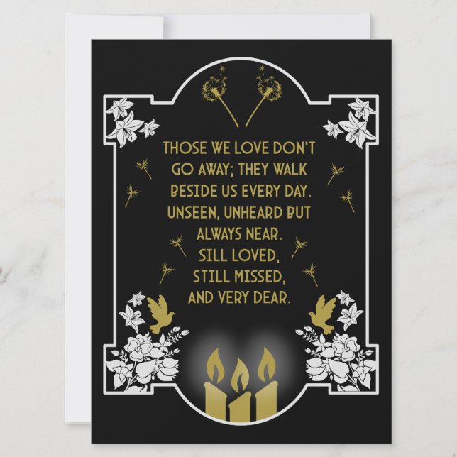 Condolence Support Message (Front)