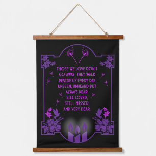 Condolence Support Message Hanging Tapestry