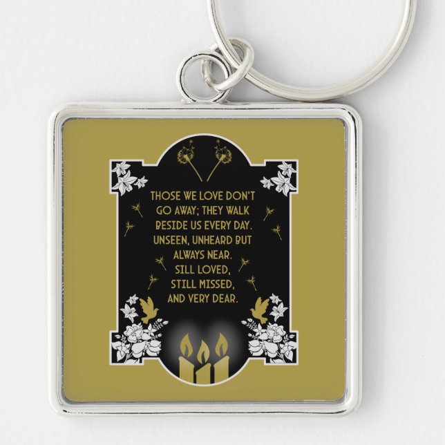 Condolence Support Message Keychain (Front)