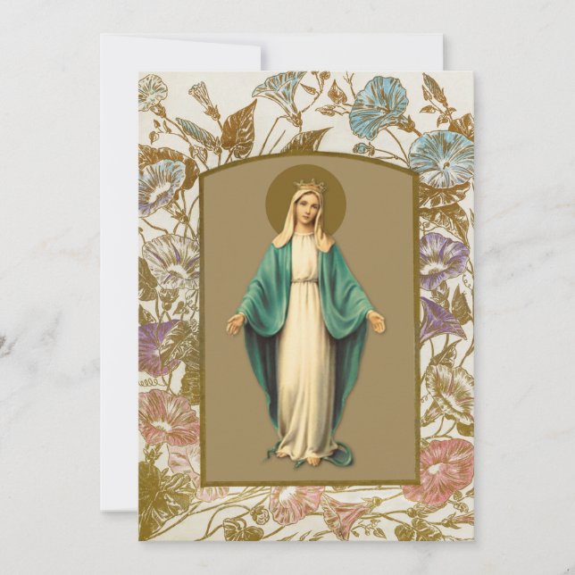 Condolence Sympathie Merci Catholique Marie (Devant)