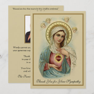 Condolence Sympathie Merci Catholique Marie