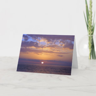 Condolence Sympathy Purple Sunset Card