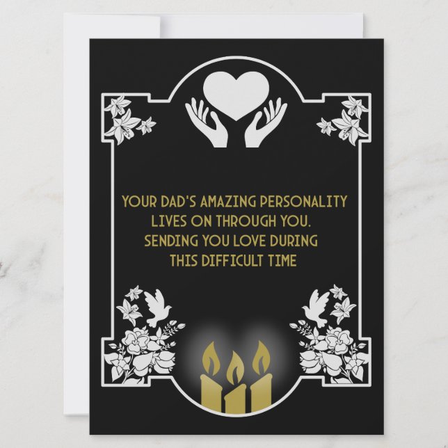 Condolences Message Father (Front)