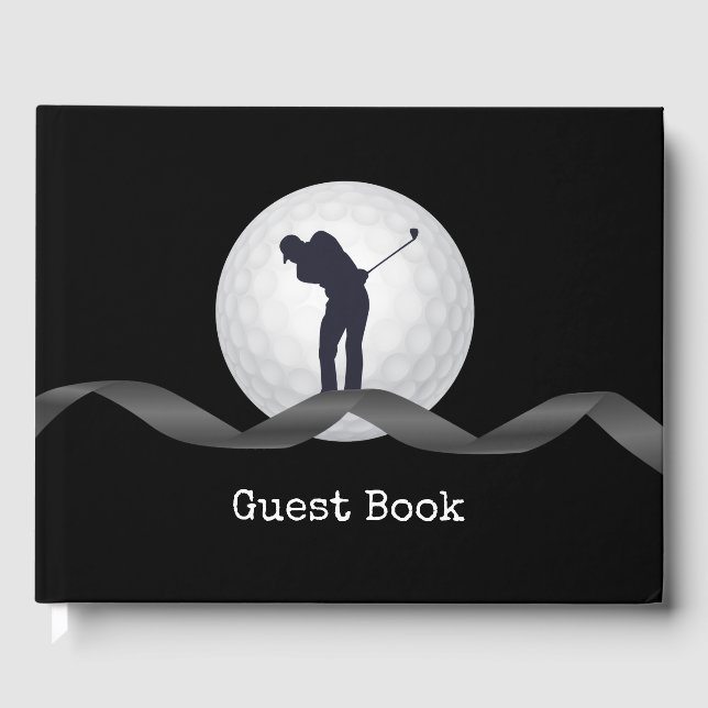 Condolences sympathy for golfer  guest book (Front)