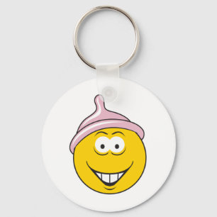 Condom Face Keychain