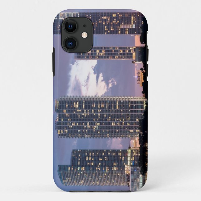 Condominium towers at the waterfront in Miami Case-Mate iPhone Case (Back)