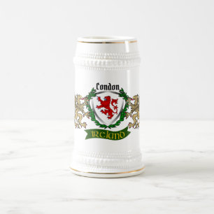 Condon Irish Shield Personalized Beer Stein