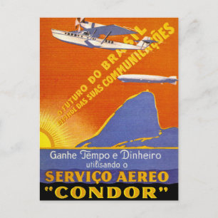 Condor ~ Brazillian Air Service Postcard