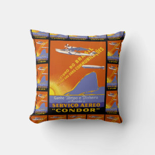 Condor ~ Brazillian Air Service Throw Pillow