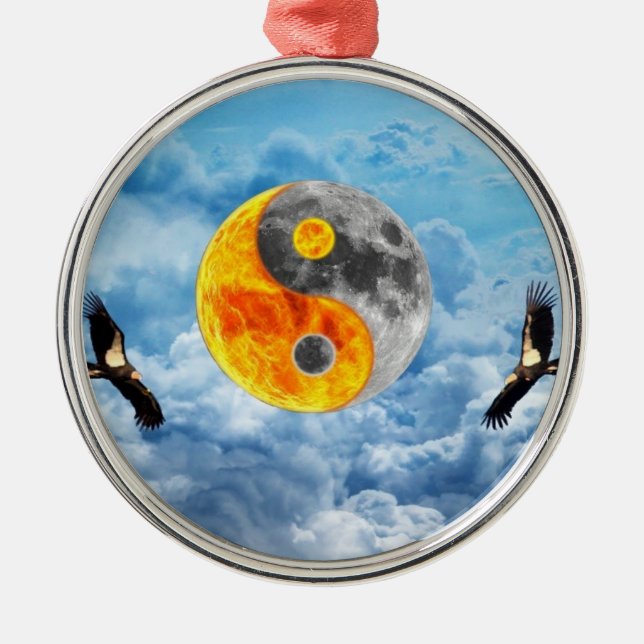 Condor Love Metal Ornament (Front)