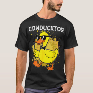 Conducktor Funny Duck Music Pun T-Shirt