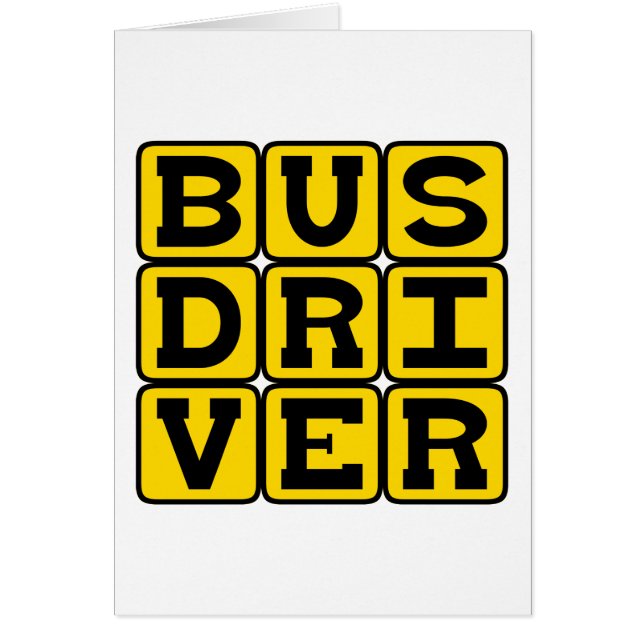 Conducteur d'autobus, profession de transport (Devant)