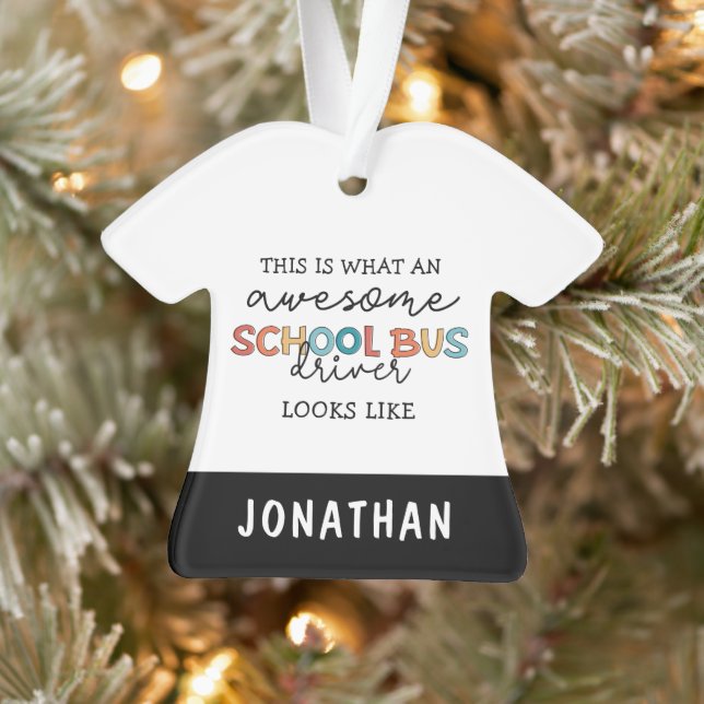 Conducteur de bus scolaire personnalisé Appréciati (Arbre)