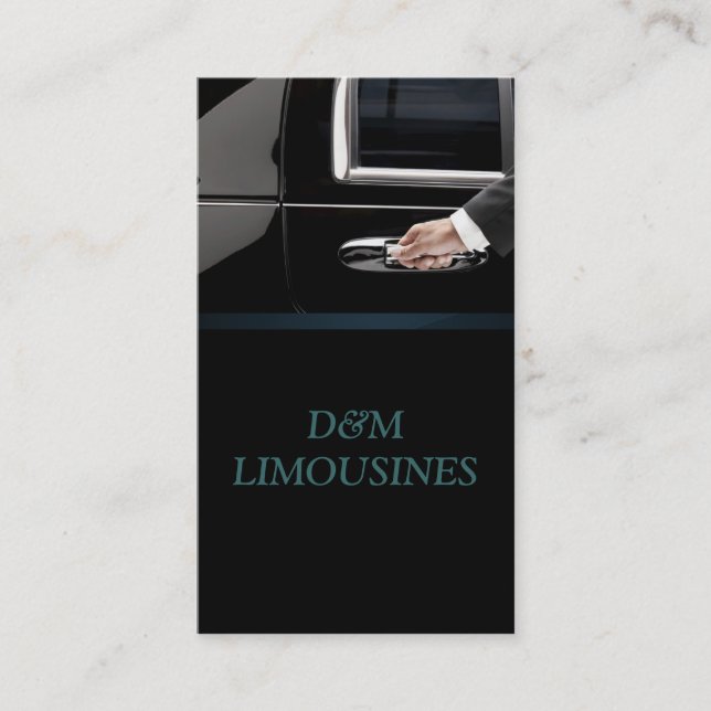 Conducteur De Service Limo, Cabine, Carte de visit (Devant)