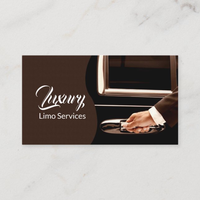 Conducteur de service Limo, Cabine, Carte de visit (Devant)