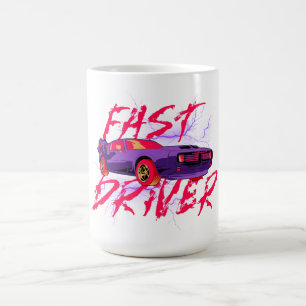 CONDUCTEUR RAPIDE - tasse à café violette