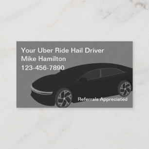 Conducteur Uber Classé Cartes de visite de la voi