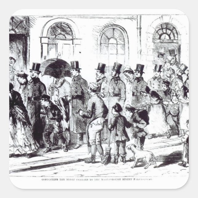 Conducting the Night Charges Square Sticker (Front)