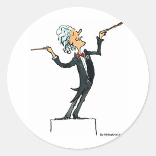 conductor classic round sticker