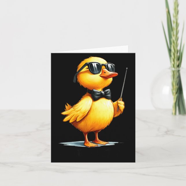 Conductor, Funny Duck Quote  Card (Front)
