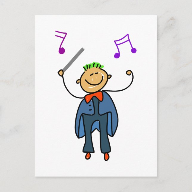 Conductor Kid Postcard (Front)