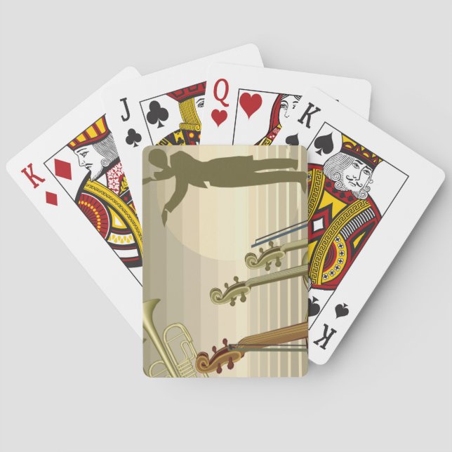 Conductor  Music Bicycle® Play Playing Cards (Back)