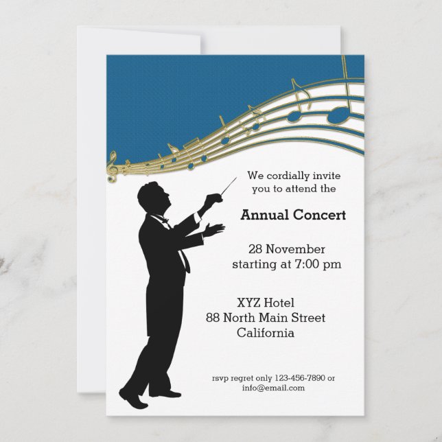 Conductor Orchestra Invitation (Front)