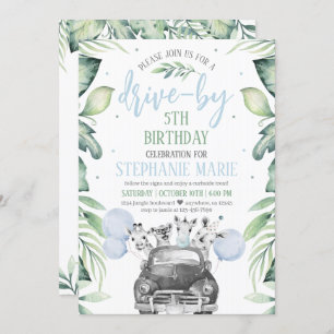 Conduire par Safari Anniversaire Parade Invitation