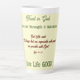 Conduite des versets Faith Latte Mug