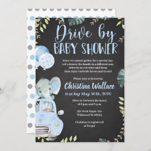 Conduite par Baby Shower Invitations pour les garç