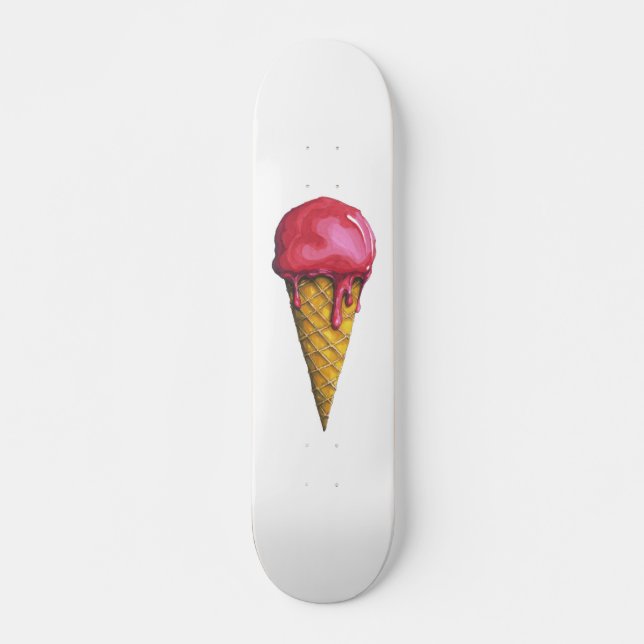 Cône crème glacée fraise Skateboard (Devant)
