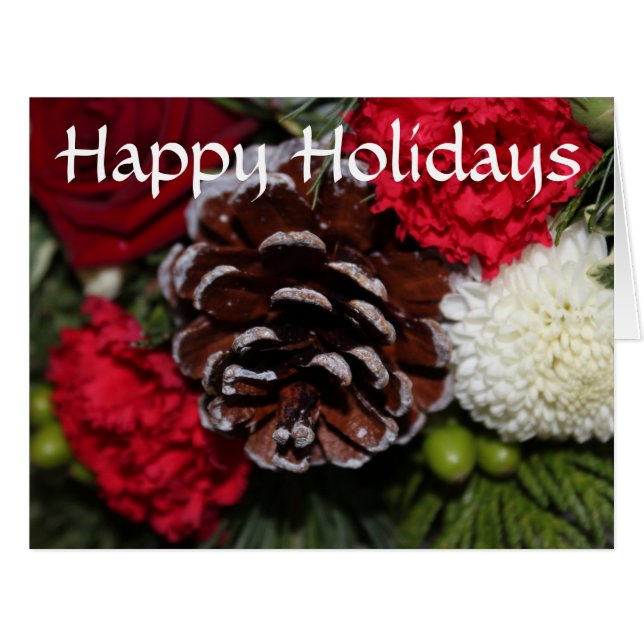 Cône De Pin Avec Verdure (Devant horizontal)