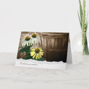 Cone Flowers Thank You Card