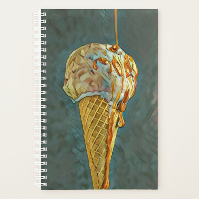 Cône glace chocolat fondu (Devant)