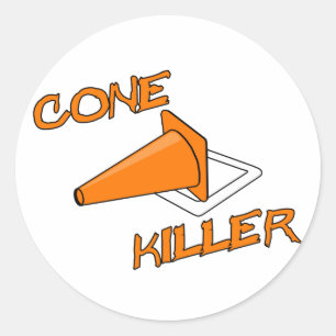 Cone Killer Classic Round Sticker