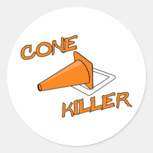 Cone Killer Classic Round Sticker