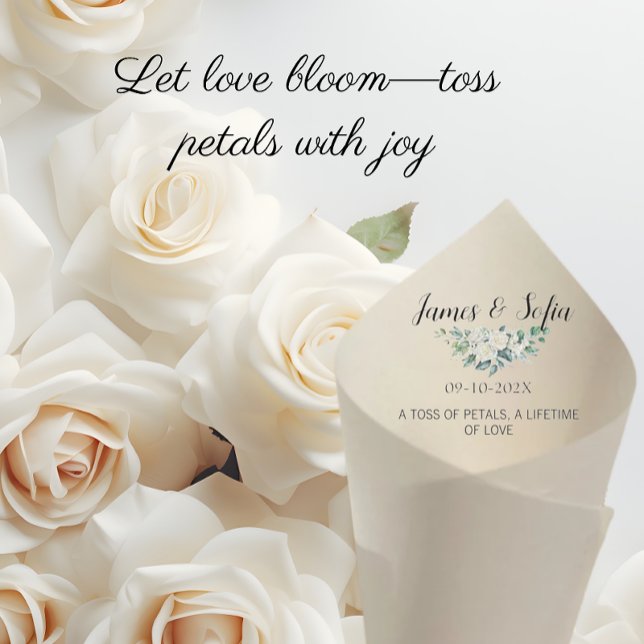 Cône mariage En Papier Pour Fleurs Pétales Jeu (petal toss cone wedding cones for petal wedding paper cones petal toss cones ceremony petal cone)