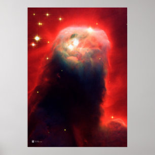Cone Nebula,NGC 2264 - NASA Hubble Space Telescope Poster