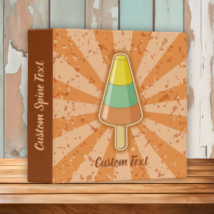 Cone Shaped Sorbet Stick 3 Ring Binder