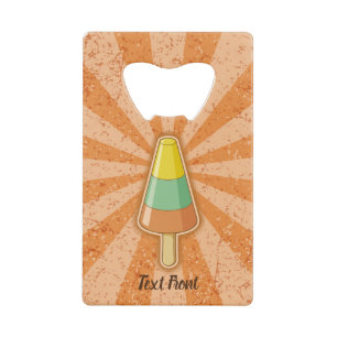 Cone Shaped Sorbet Stick Credit Card Bottle Opener