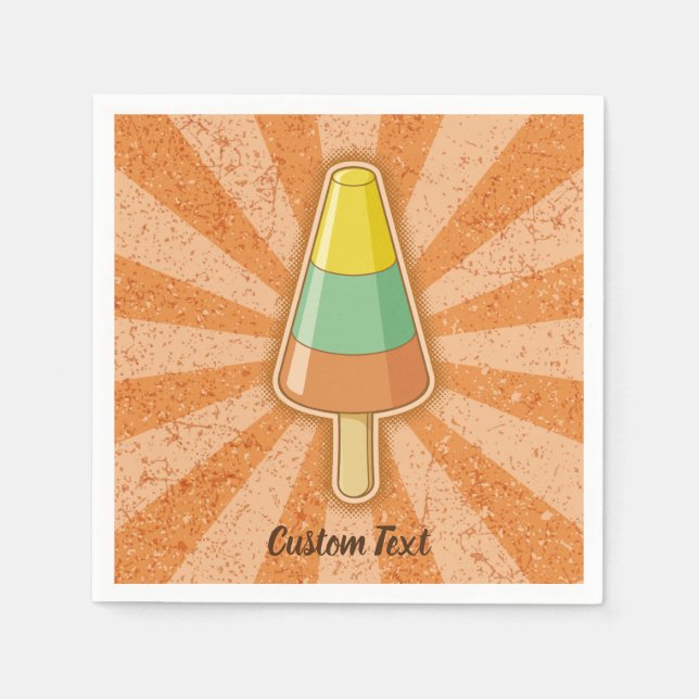 Cone Shaped Sorbet Stick Napkin (Front)